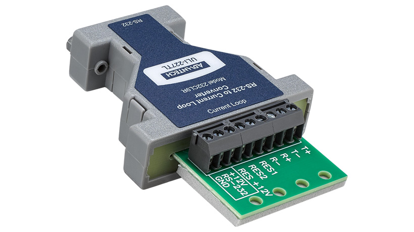 Serial Converter, RS-232 DB9 F / 20 mA Current Loop TB